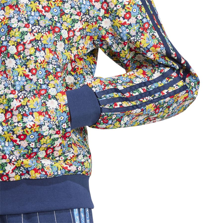 Track top Liberty London Floral felpa con zip da donna Adidas | JC7775X